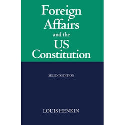 ISBN Foreign Affairs and the United States Constitution livre