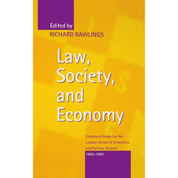 ISBN Law Society and Economy ( Centenary Essays for the London School of Economics and Political Science 1895-1995 ) livre