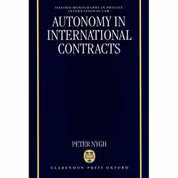 ISBN Autonomy in International Contracts, 318 pages
