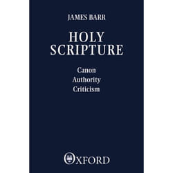ISBN Holy Scripture ( Canon Authority Criticism ) livre