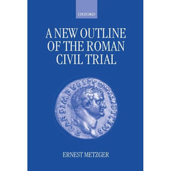 ISBN A New Outline of the Roman Civil Trial livre