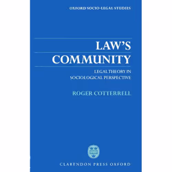 ISBN Law's Community ( Legal Theory in Sociological Perspective ), 398 pages