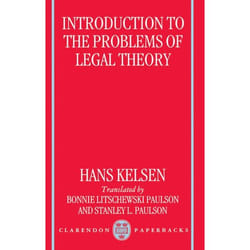 ISBN Introduction to the Problems of Legal Theory ( A Translation of the First Edition of the Reine Rechtslehre or Pure Theory of Law ) Couverture rigide