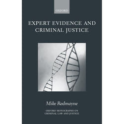 ISBN Expert Evidence and Criminal Justice livre