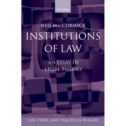 ISBN Institutions of Law ( An EsSay in Legal Theory )