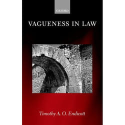 ISBN Vagueness in Law livre
