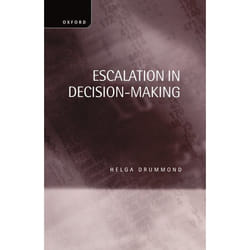 ISBN Escalation in Decision-Making ( The Tragedy of Taurus ) livre