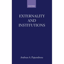 ISBN Externality and Institutions, Andreas A. Papandreou, unisexe, Oxford University Press, 12/03/1998, 1 pièce(s)