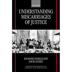 ISBN Understanding Miscarriages of Justice ( Law the Media and the Inevitability of a Crisis ) livre