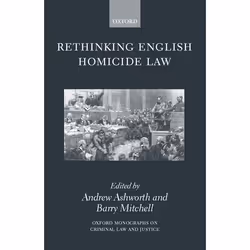 ISBN Rethinking English Homicide Law, Anglais, Livre broché, 226 pages