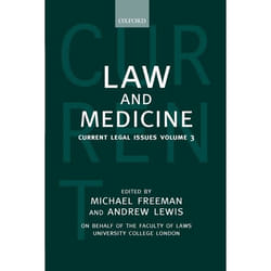 ISBN Law and Medicine ( Current Legal Issues Volume 3 ) livre