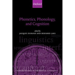 ISBN Phonetics Phonology and Cognition