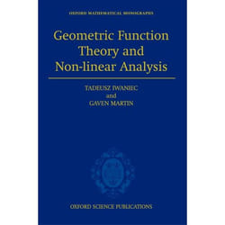 ISBN Geometric Function Theory and Non-linear Analysis livre