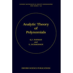 ISBN Analytic Theory of Polynomials livre
