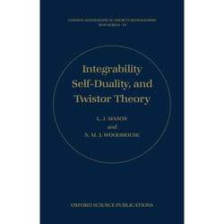 ISBN Integrability Self-duality and Twistor Theory livre