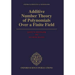 ISBN Additive Number Theory of Polynomials over a Finite Field livre