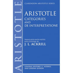Aristotle's Categories and De Interpretatione, Clarendon Aristotle Series