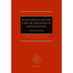 Macdonald On The Law Of Freedom Of Infor