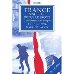 ISBN France since The Popular Front ( Government and People 1936-1996 ) livre