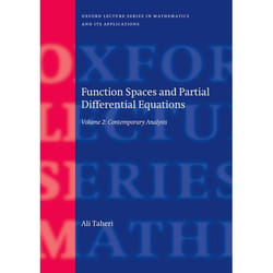 Function Spaces and Partial Differential Equations - [Version Originale]