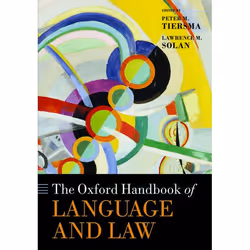 ISBN The Oxford Handbook of Language and Law, 664 pages