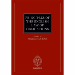 ISBN Principles of the English Law of Obligations, Andrew Burrows, 480 pages, Anglais, Oxford University Press, 24/09/2015, u ...