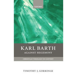 ISBN Karl Barth ( Against Hegemony ) Couverture rigide