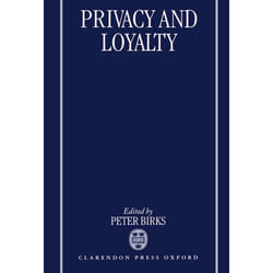 ISBN Privacy and Loyalty livre