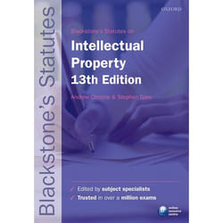 Blackstones Statutes On Intellectual P