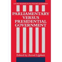 ISBN Parliamentary versus Presidential Government livre