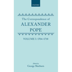 ISBN The Correspondence of Alexander Pope ( Volume I: 1704-1718 ) livre 570 pages