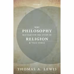 ISBN Why Philosophy Matters for the Study of Religion - and Vice Versa, Anglais, Couverture rigide, 192 pages