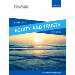 ISBN Complete Equity and Trusts ( Text Cases and Materials ), Richard Clements, Ademola Abass, 592 pages, Anglais, Oxford Uni ...