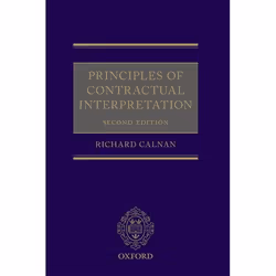 ISBN Principles of Contractual Interpretation, Anglais, Couverture rigide, 256 pages