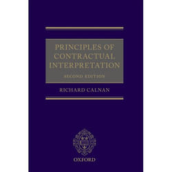 ISBN Principles of Contractual Interpretation Couverture rigide