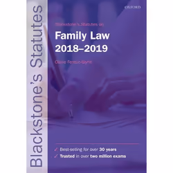 ISBN Blackstone's Statutes on Family Law 2018-2019, Claire Fenton-Glynn, 696 pages, Anglais, Oxford University Press, 26/07/2 ...