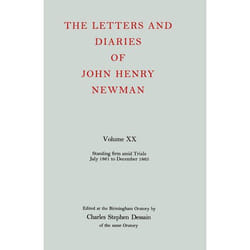 ISBN The Letters and Diaries of John Henry Newman ( Volume XX: Standing Firm Amid Trials July 1861 to December 1863 ) livre