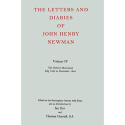 ISBN The Letters and Diaries of John Henry Newman ( Volume IV: The Oxford Movement July 1833 to December 1834 ) livre