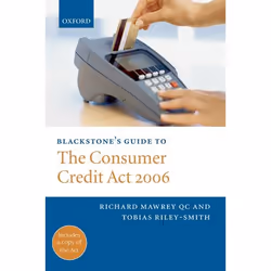 ISBN Blackstone's Guide to the Consumer Credit Act 2006, 316 pages
