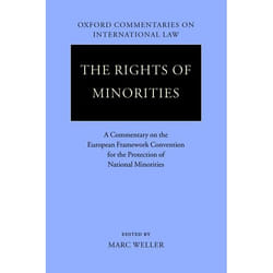 ISBN The Rights of Minorities ( A Commentary on the European Framework Convention for the Protection of National Minorities ) Couverture rigide