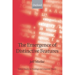ISBN The Emergence of Distinctive Features