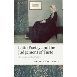 ISBN Latin Poetry and the Judgement of Taste ( An Essay in Aesthetics ) Couverture rigide