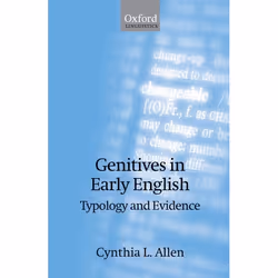 ISBN Genitives in Early English ( Typology and Evidence ), Cynthia L. Allen, 368 pages, Anglais, Oxford University Press, 13/ ...