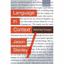 ISBN Language in Context ( Selected Essays ), Anglais, Couverture rigide, 276 pages