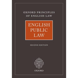 ISBN English Public Law ( Oxford Principles of English Law ) livre