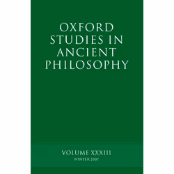 ISBN Oxford Studies in Ancient Philosophy XXXIII ( Winter 2007 ), Anglais, Couverture rigide, 438 pages