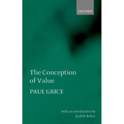 ISBN The Conception of Value livre