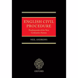 ISBN English Civil Procedure ( Fundamentals of the New Civil Justice System ), Neil Andrews, unisexe, Oxford University Press ...