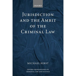 ISBN Jurisdiction and the Ambit of the Criminal Law livre