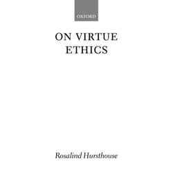 ISBN On Virtue Ethics Couverture rigide